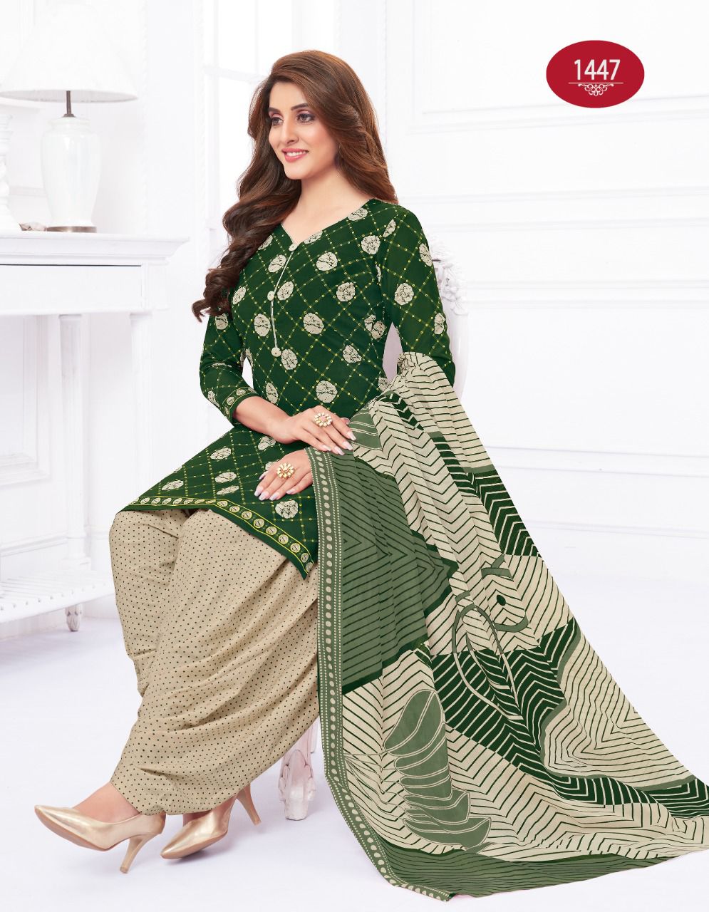Baalar Colors Patiala Vol 1 Regular Wear Wholesale Printed Cotton Dress Material
